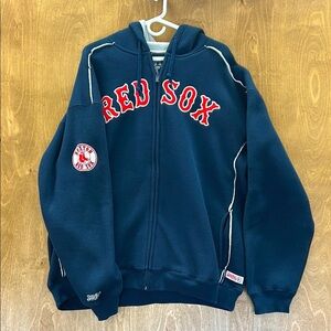 Red Sox Baseball Navy Zip Up Hoodie